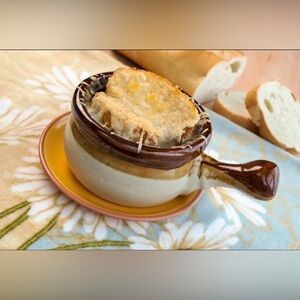 Ceramic French Onion Soup Bowl with Handle